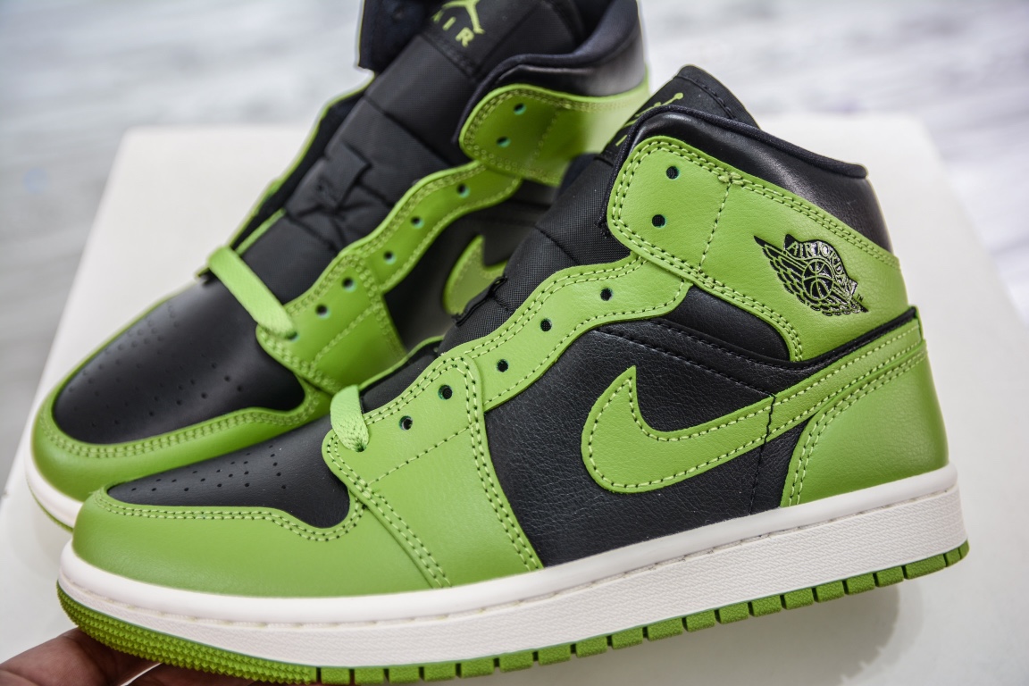 260 纯原版Air Jordan 1 Mid ”Olive Green” AJ1 乔1橄榄绿中帮文化休闲板鞋 BQ6472-031