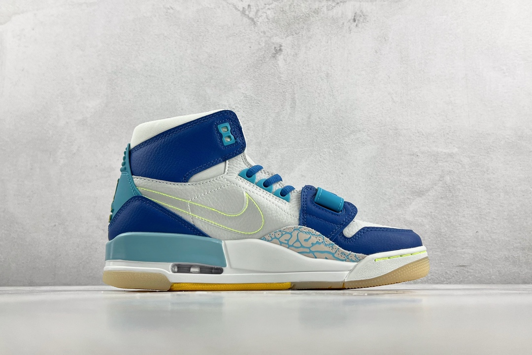 The strongest 312 Air Jordan Legacy 312 white and blue stitching mandarin duck CI4446-400