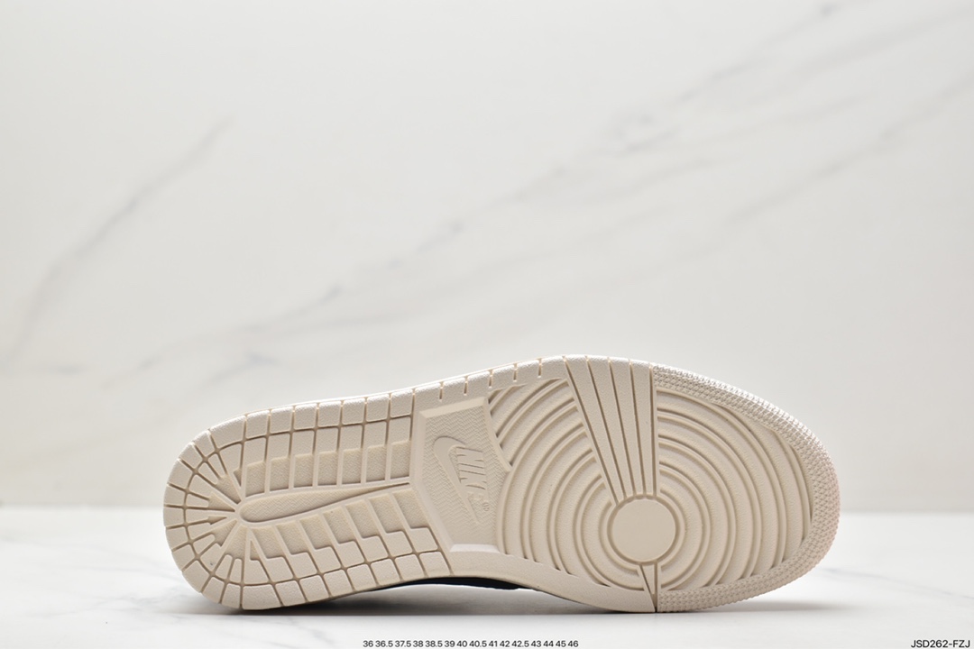 200 fragment design x Travis Scott x Nike Air Jordan 1 Low OG SP”Black/Green Toe”AJ1乔丹一代经篮球鞋 DM7866-225