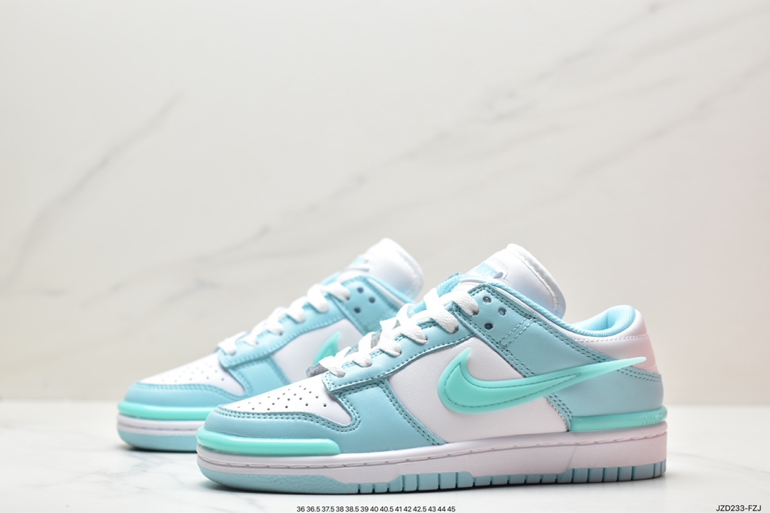140 全新耐克Nike SB Dunk Low Twist”Panda”扣篮加强版系列低帮休闲运动滑板板鞋 DZ2794-101