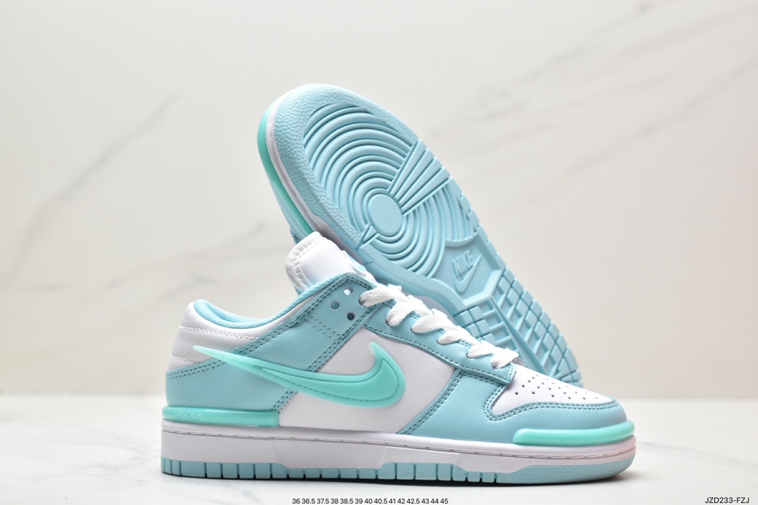 140 全新耐克Nike SB Dunk Low Twist”Panda”扣篮加强版系列低帮休闲运动滑板板鞋 DZ2794-101