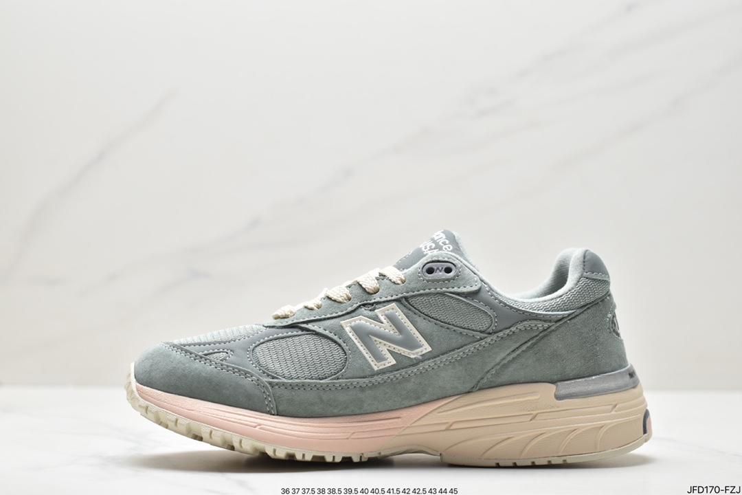 Co-branded New York fashion brand Aimé Leon Dore x NBNew Balance Made in USA MR993 series of American-made running shoes ”Brown Green Black” MR993KHI