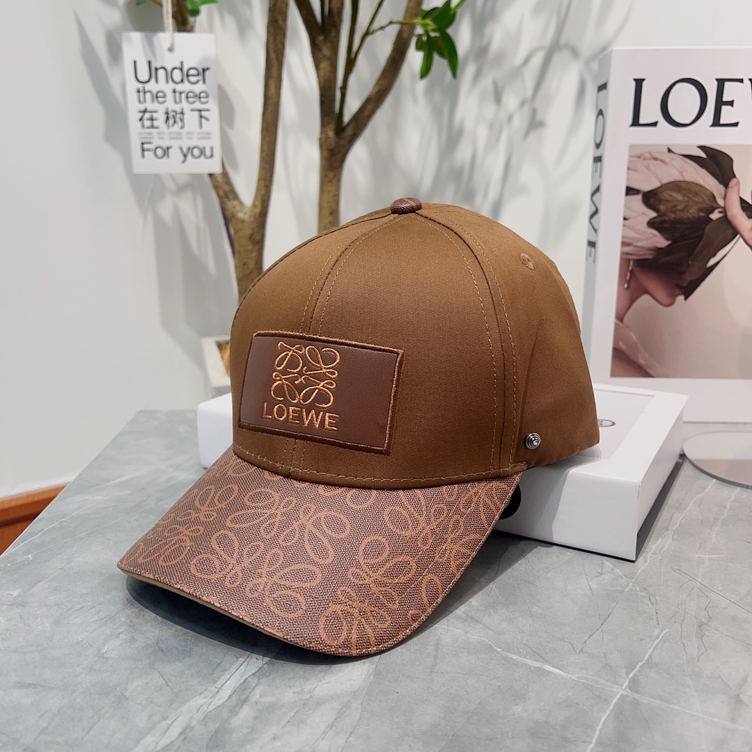 Especial🧢 Gorra de béisbol nueva de Loewe para verano, diseño sencillo y versátil. Sombrero de pescador, gorra de béis…
