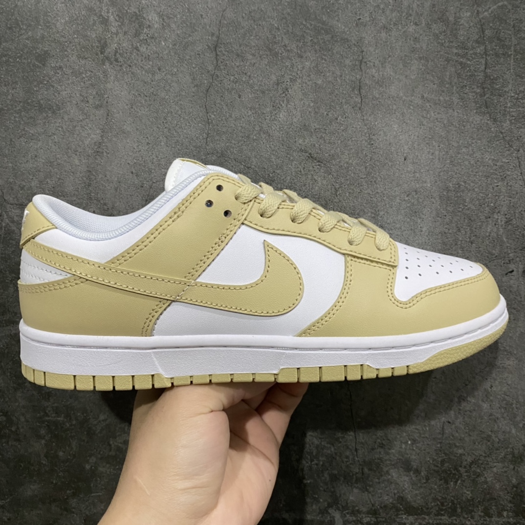 【纯原版】Dunk Low 米黄 米白金麦穗 全套原楦原模倾力打造完美版型独家原厂航空铝磨具打磨大底鞋头坡度极致还原 无解鞋型 原盒原配圈内天花板工艺 原厂冲刀 超高清洁度 全鞋零毛边皮料切割货号：DV0833 100 尺码：35.5 36 36.5 37.5 38 38.5 39 40 40.5 41 42 42.5 43 44 44.5 45 46-莆田鞋批发中心