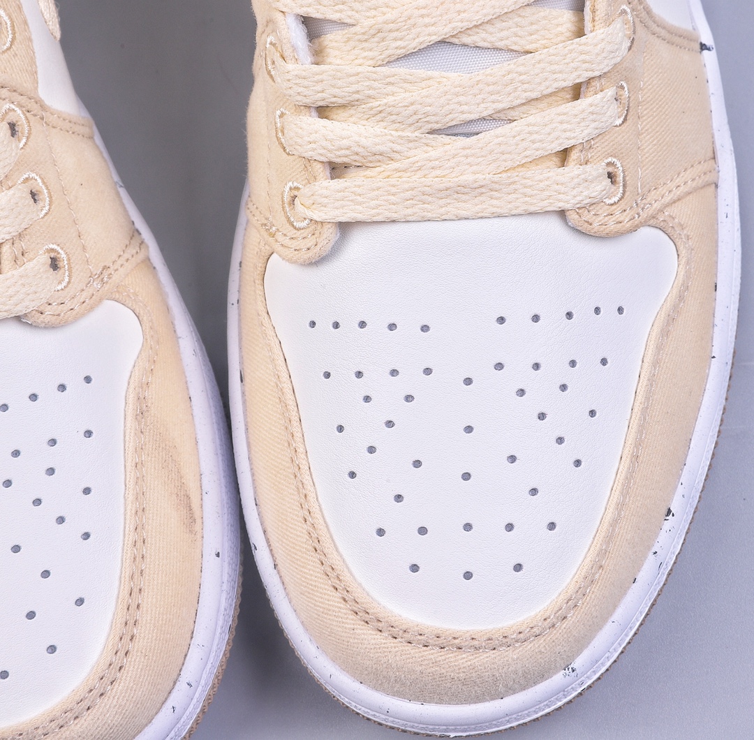 200 Air Jordan 1 Low AJ1 乔1电绣白黄 低帮文化篮球鞋 FN3722-701