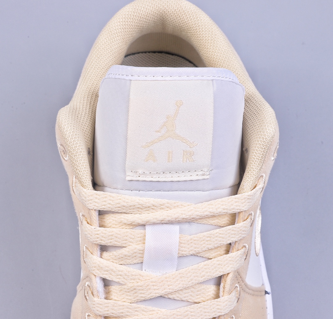 200 Air Jordan 1 Low AJ1 乔1电绣白黄 低帮文化篮球鞋 FN3722-701