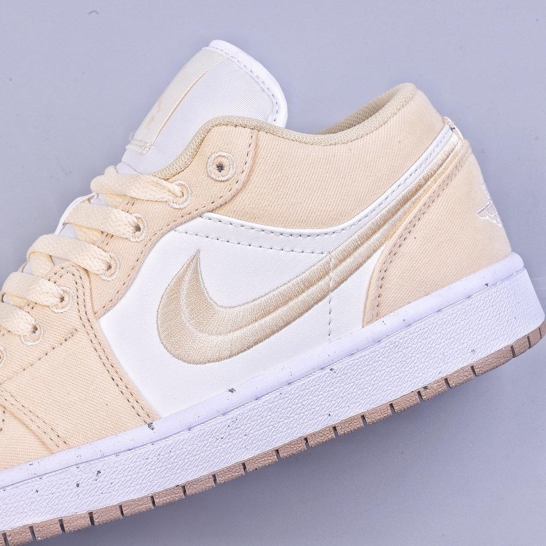 200 Air Jordan 1 Low AJ1 乔1电绣白黄 低帮文化篮球鞋 FN3722-701