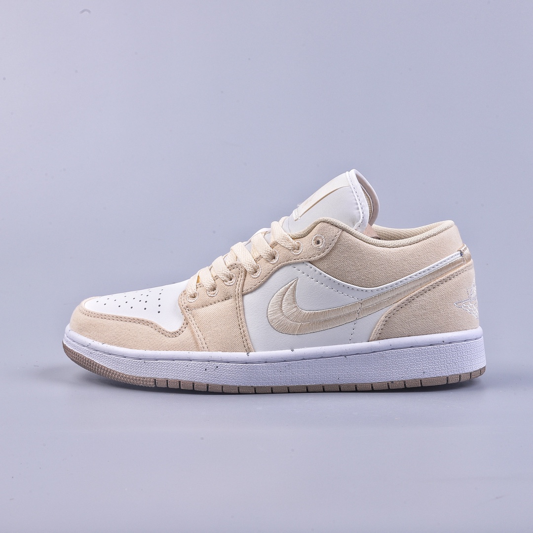 200 Air Jordan 1 Low AJ1 乔1电绣白黄 低帮文化篮球鞋 FN3722-701