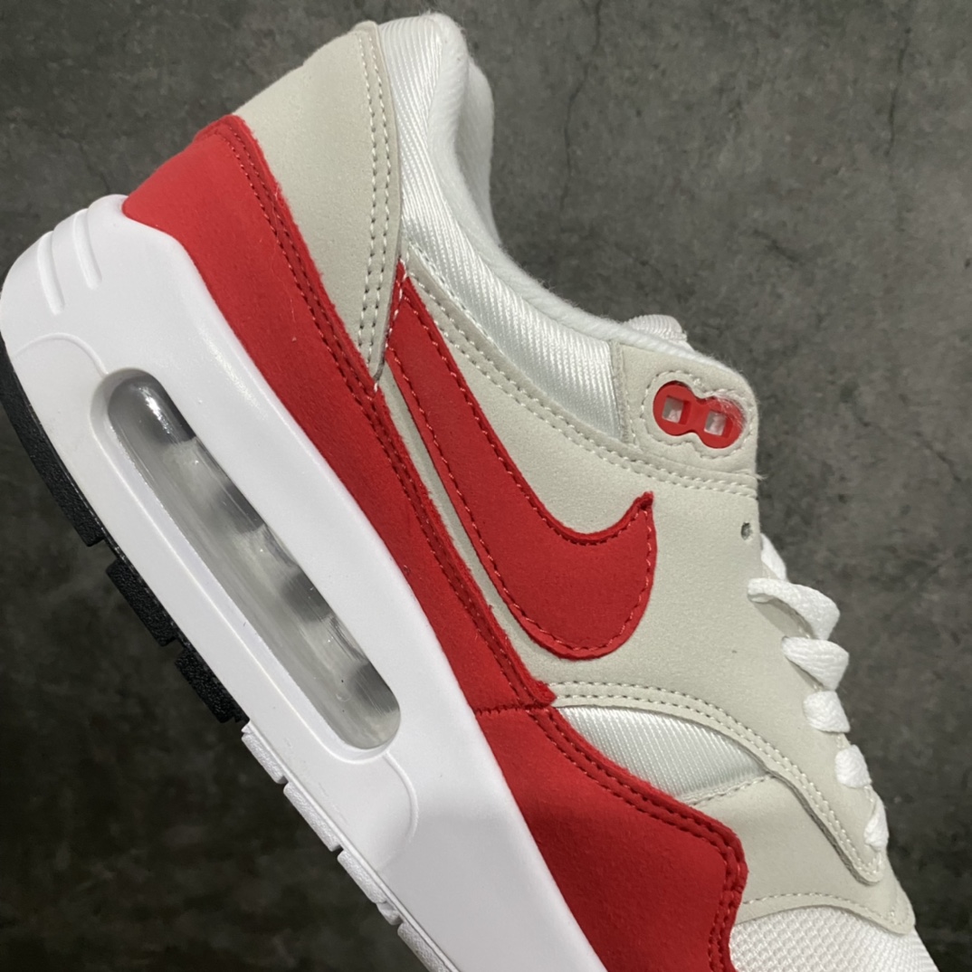 220 【原盒版】NK Air Max 1 86 Big Bubble 初代复古气垫慢跑鞋 白红 DQ3989-100