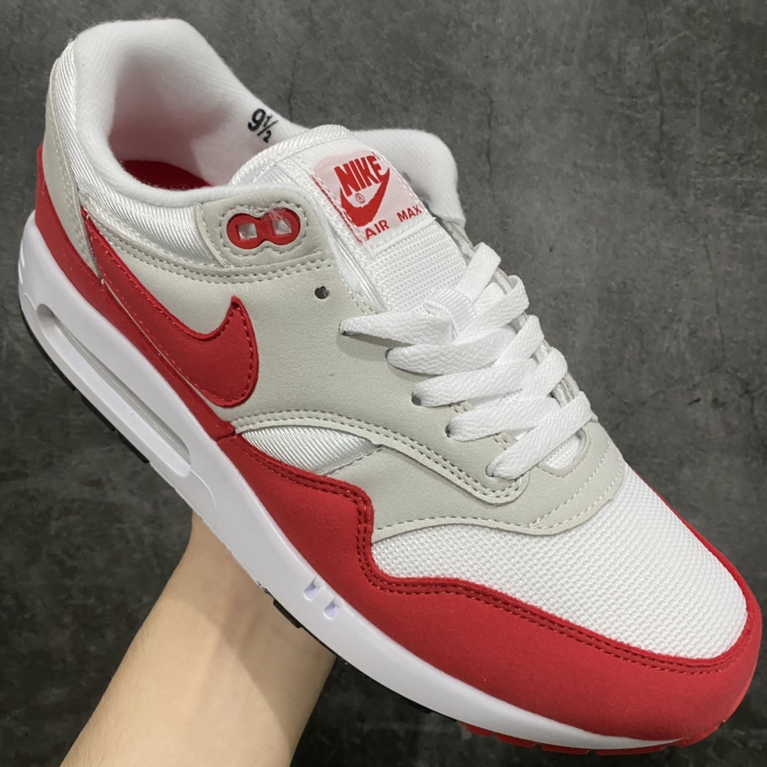 220 【原盒版】NK Air Max 1 86 Big Bubble 初代复古气垫慢跑鞋 白红 DQ3989-100