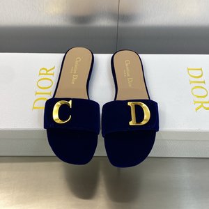 Dior Shoes Sandals Slippers All Copper Genuine Leather Patent Rubber Sheepskin Velvet Spring/Summer Collection