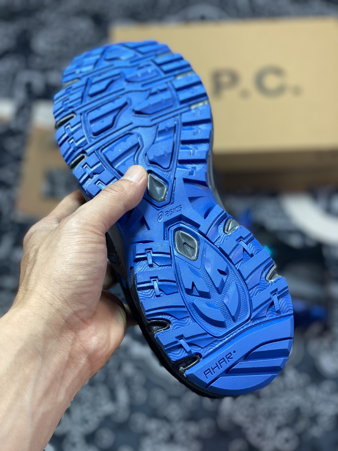 APC x ASICS GEL-Sonoma 15-50 Series Mountain Style Outdoor Low-top Casual Sports Running Shoes ”Black and Blue Gradient” 1203A226-001