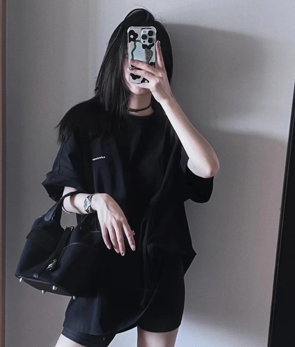 Hermès The windy Cargo black and silver vegetable basket