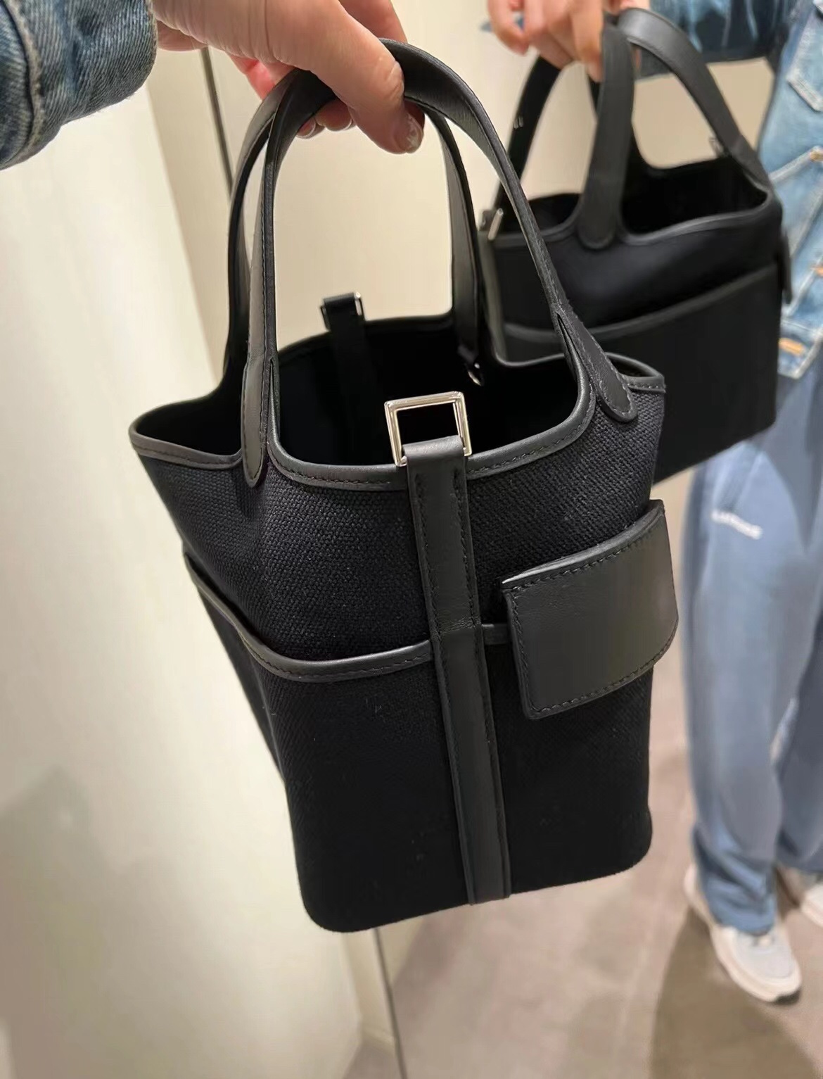 Hermès The first release of H CargoPicotin black and silver vegetable basket on the whole network