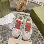 Gucci Skateboard Shoes Casual Shoes Splicing Unisex Cowhide TPU Casual