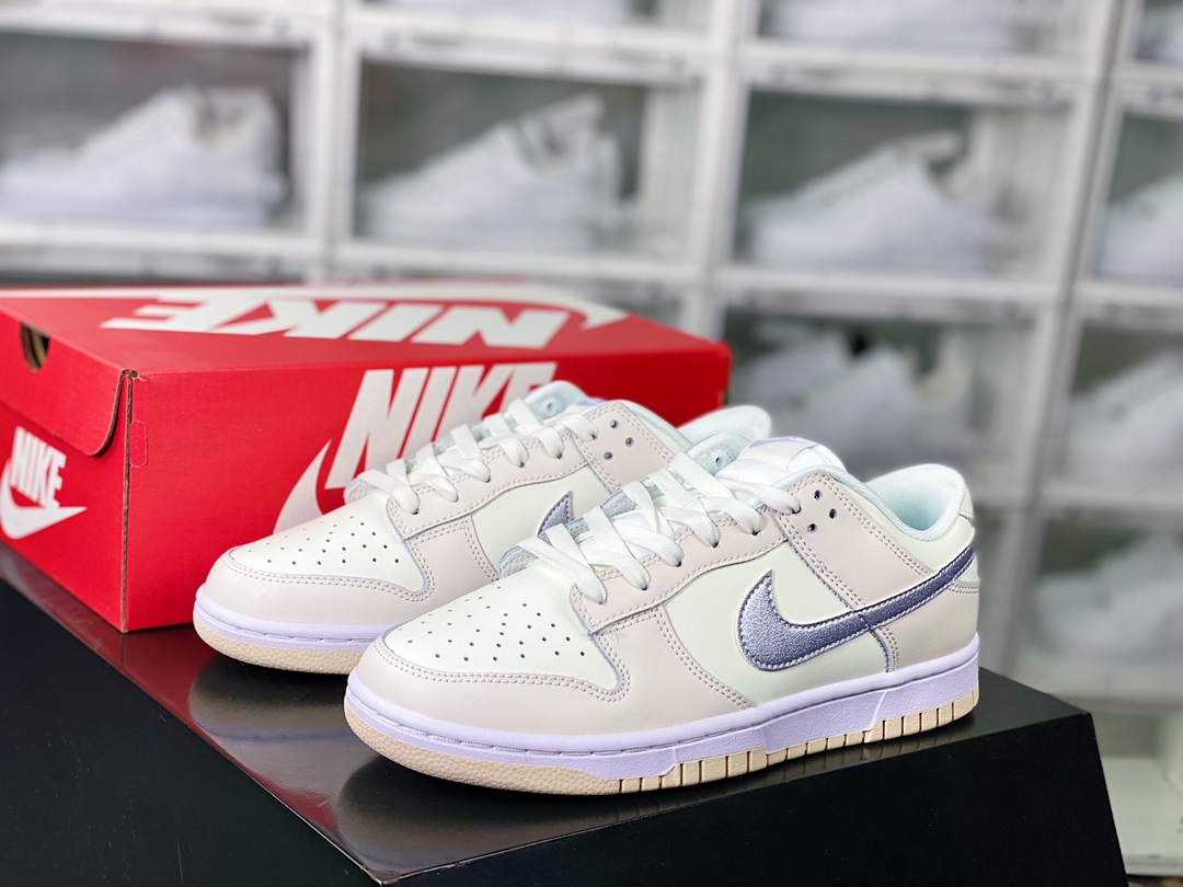 200 Wmns SB Dunk Low GS”Sail/Oxygen Purple”扣篮系列低帮休闲运动滑板板鞋“米白星空紫”DX5930-100
