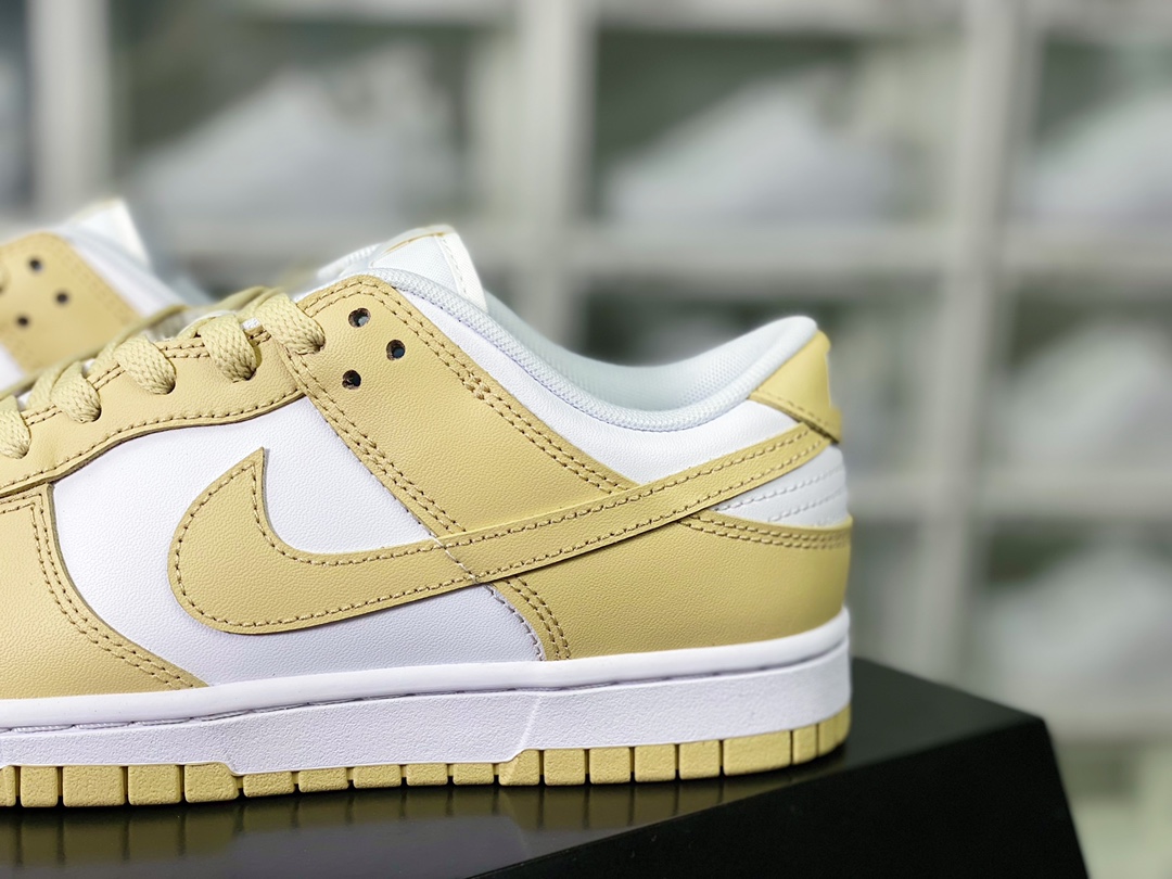 220 SB Dunk Low Retro GS”Tan White”扣篮系列低帮休闲运动滑板板鞋“燕麦奶茶米黄”DV0833-100