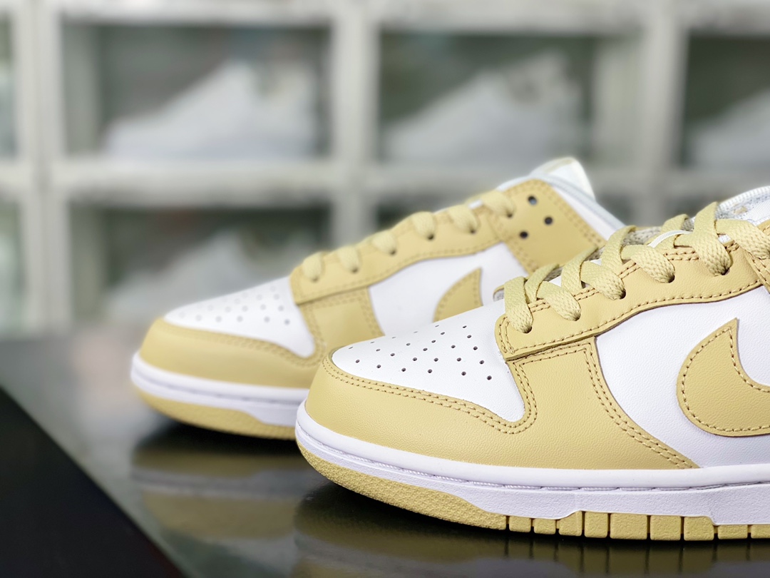 220 SB Dunk Low Retro GS”Tan White”扣篮系列低帮休闲运动滑板板鞋“燕麦奶茶米黄”DV0833-100