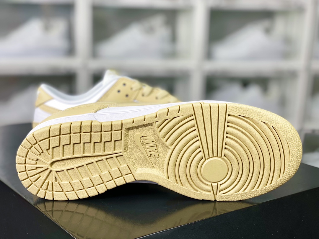 220 SB Dunk Low Retro GS”Tan White”扣篮系列低帮休闲运动滑板板鞋“燕麦奶茶米黄”DV0833-100