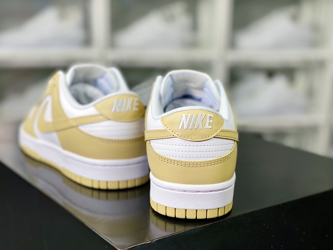 220 SB Dunk Low Retro GS”Tan White”扣篮系列低帮休闲运动滑板板鞋“燕麦奶茶米黄”DV0833-100