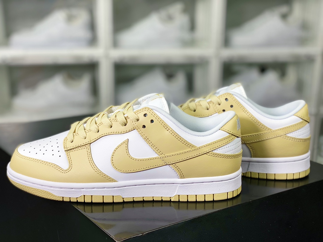 220 SB Dunk Low Retro GS”Tan White”扣篮系列低帮休闲运动滑板板鞋“燕麦奶茶米黄”DV0833-100
