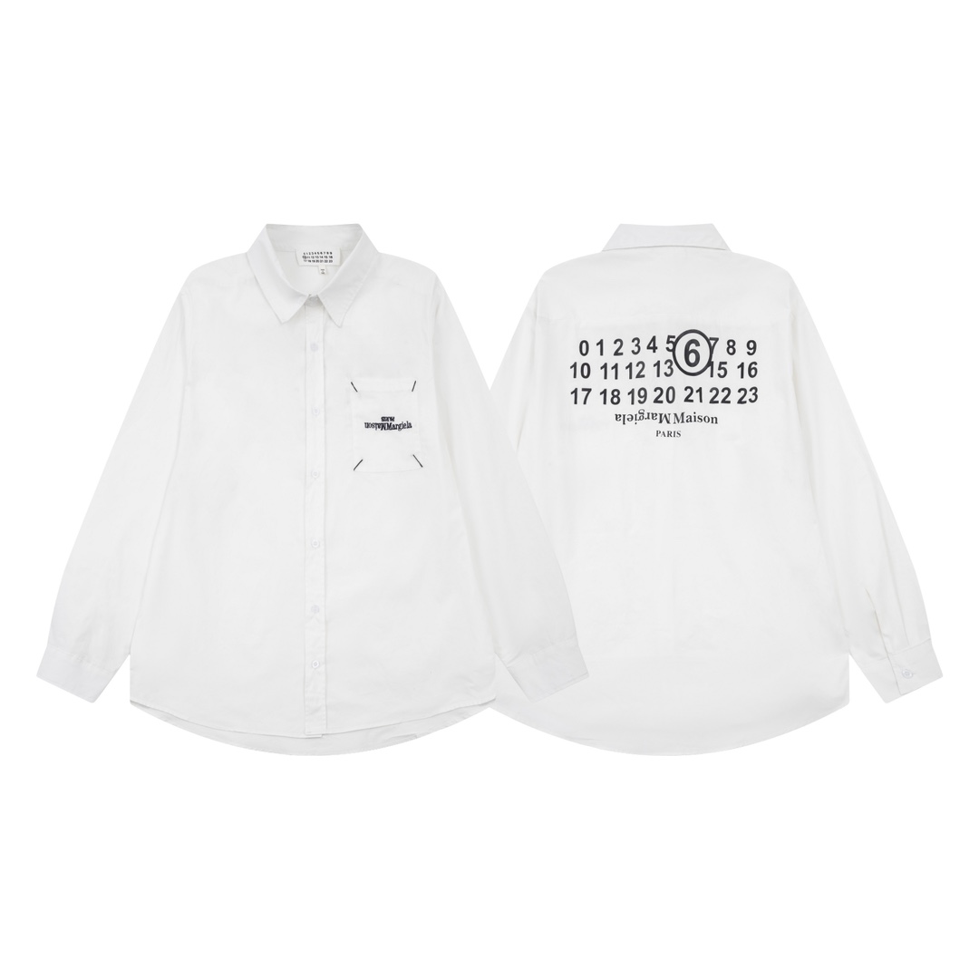 N.º de modelo F0039, desarrollo original, herrajes personalizados, Maison Margiela MM6, camisa con logo en el bolsillo,…