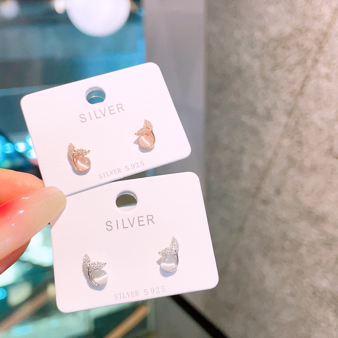 Hypoallergenic Silver Earrings Fashion Wedding Favor Silver