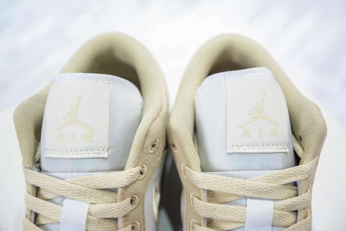 Air Jordan 1 Low White Khaki FN3722-701