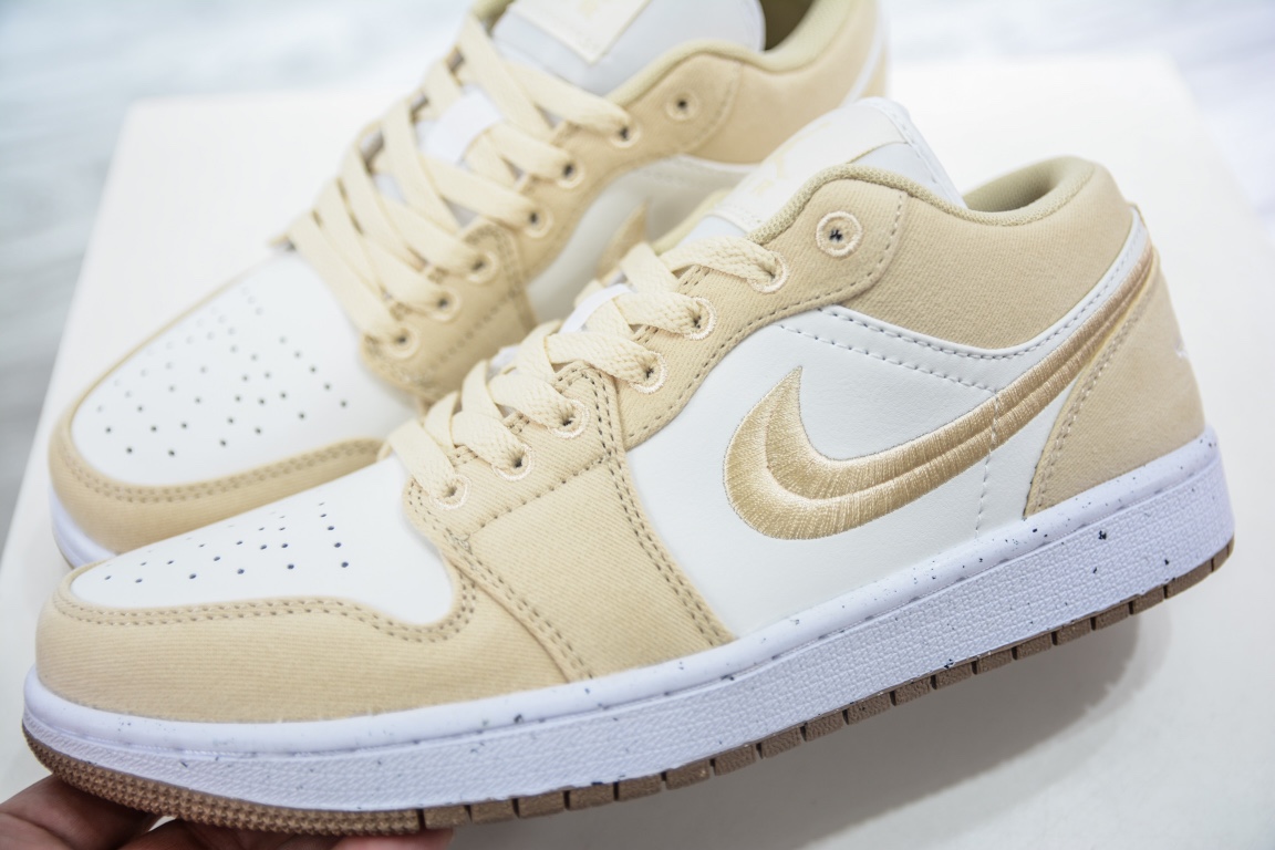 Air Jordan 1 Low White Khaki FN3722-701