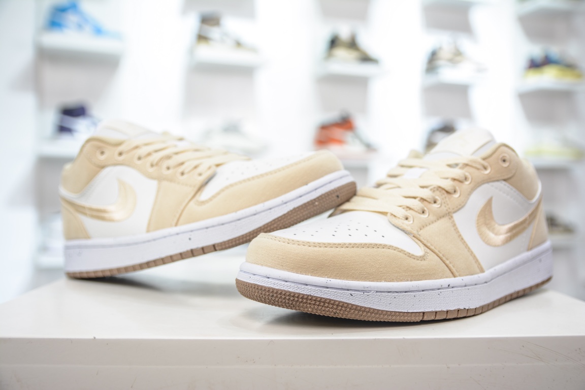 Air Jordan 1 Low White Khaki FN3722-701