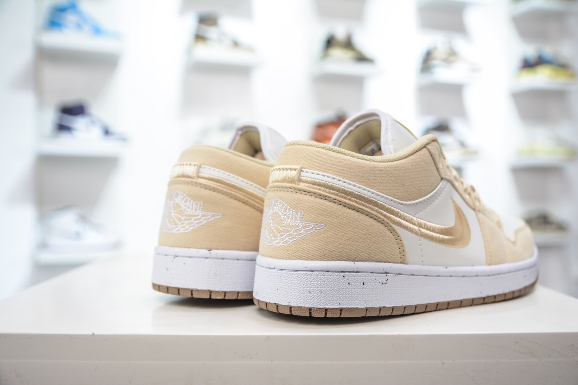 Air Jordan 1 Low White Khaki FN3722-701