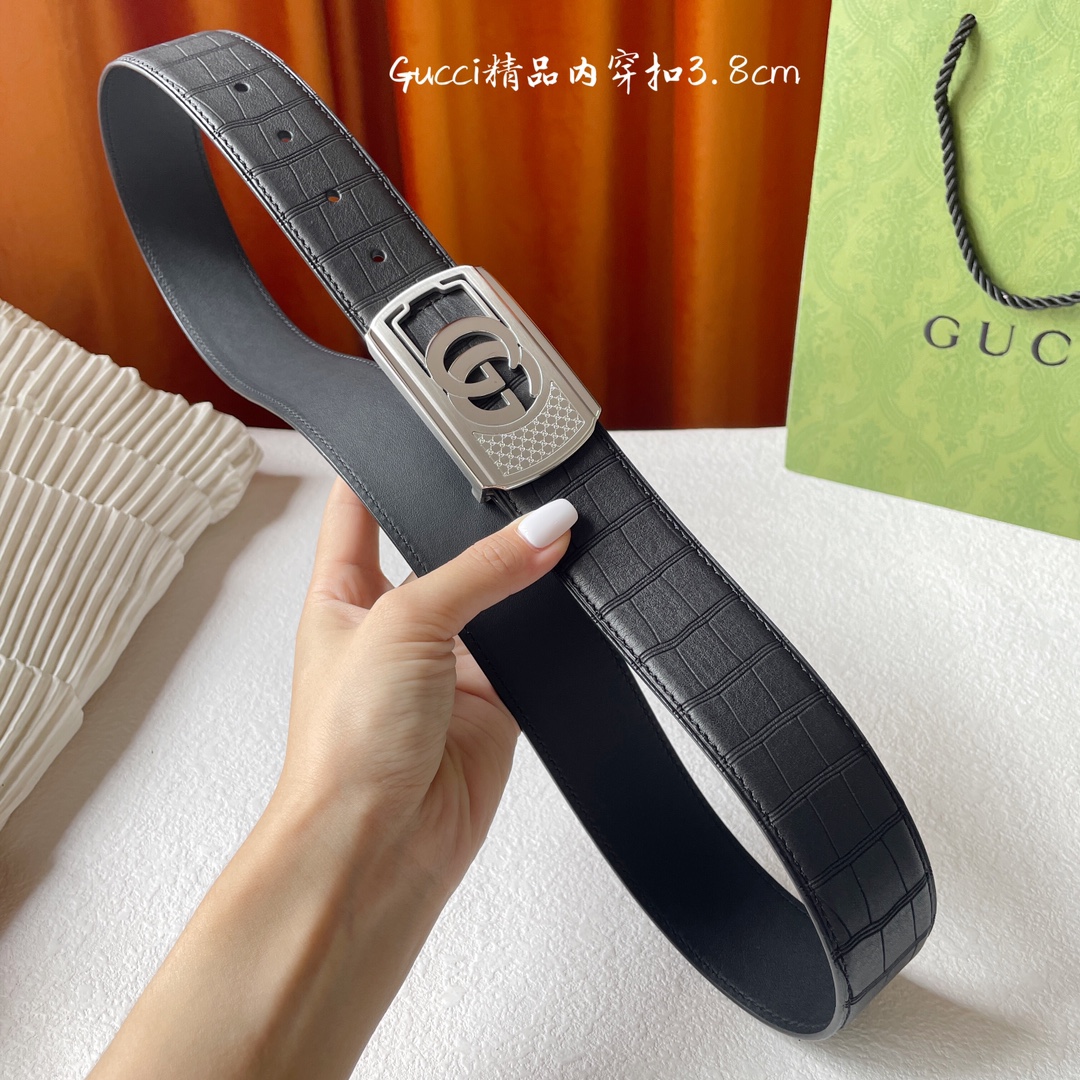 Gucci经典原单品质鹿皮纹搭配原单