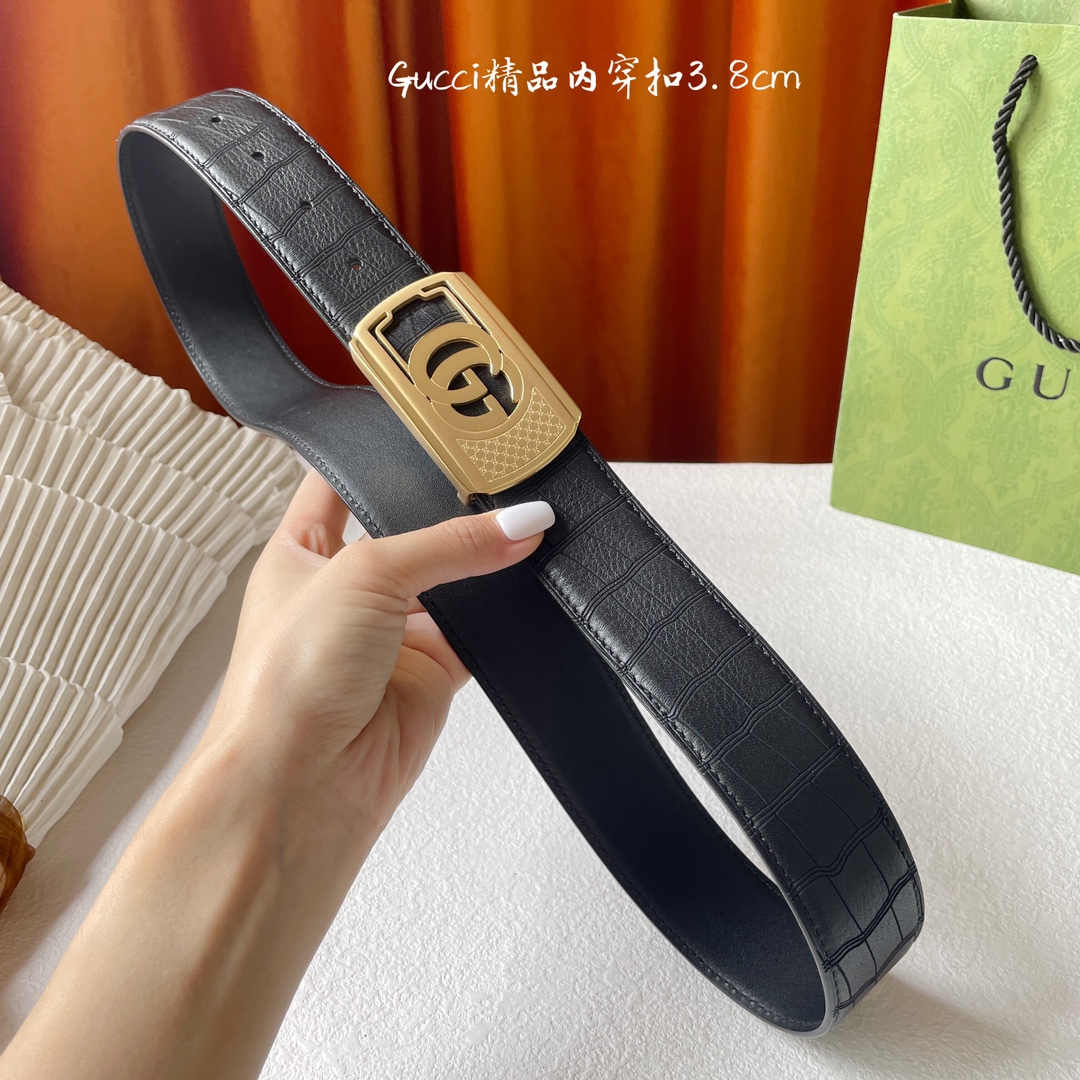 Gucci经典原单品质鹿皮纹搭配原单