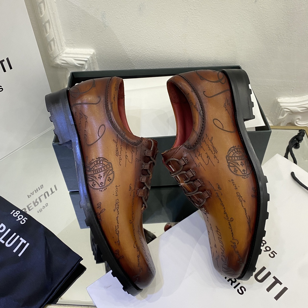 💋💍BERLUT* 布鲁提 special order 专柜定制款牛津鞋 男士正装鞋皮鞋👞 「世界最贵手