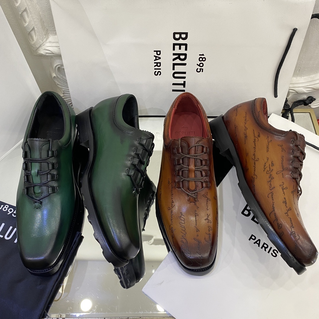 💋💍BERLUT* 布鲁提 special order 专柜定制款牛津鞋 男士正装鞋皮鞋👞 「世界最贵手
