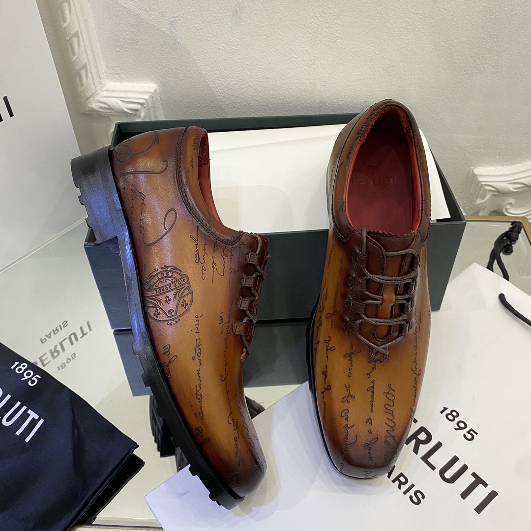 💋💍BERLUT* 布鲁提 special order 专柜定制款牛津鞋 男士正装鞋皮鞋👞 「世界最贵手