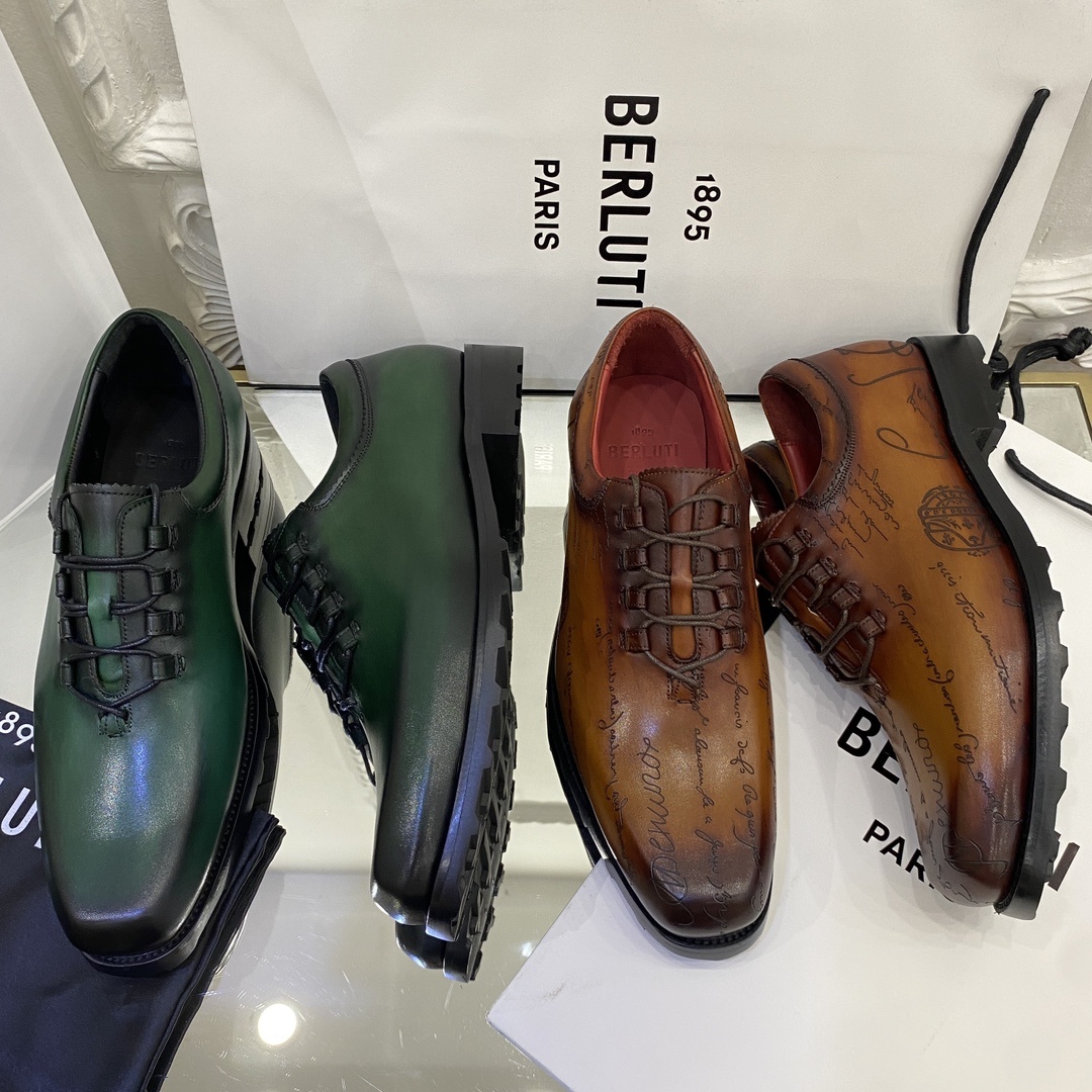 💋💍BERLUT* 布鲁提 special order 专柜定制款牛津鞋 男士正装鞋皮鞋👞 「世界最贵手