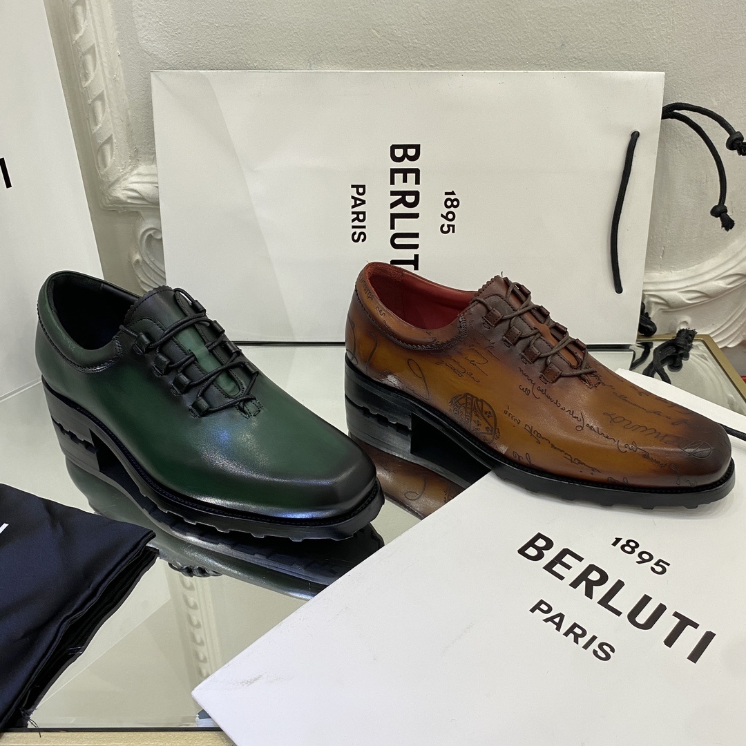 💋💍BERLUT* 布鲁提 special order 专柜定制款牛津鞋 男士正装鞋皮鞋👞 「世界最贵手