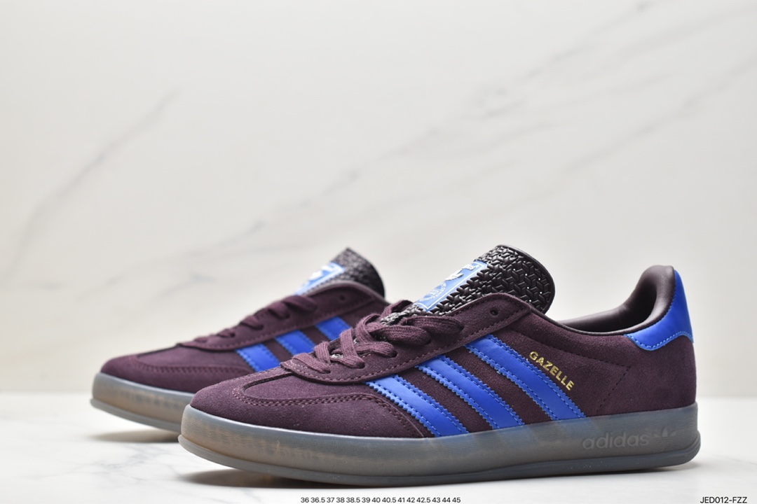 Adidas Originals Gazelle Indoor IG9980 clover retro casual non-slip wear-resistant low-top sneakers