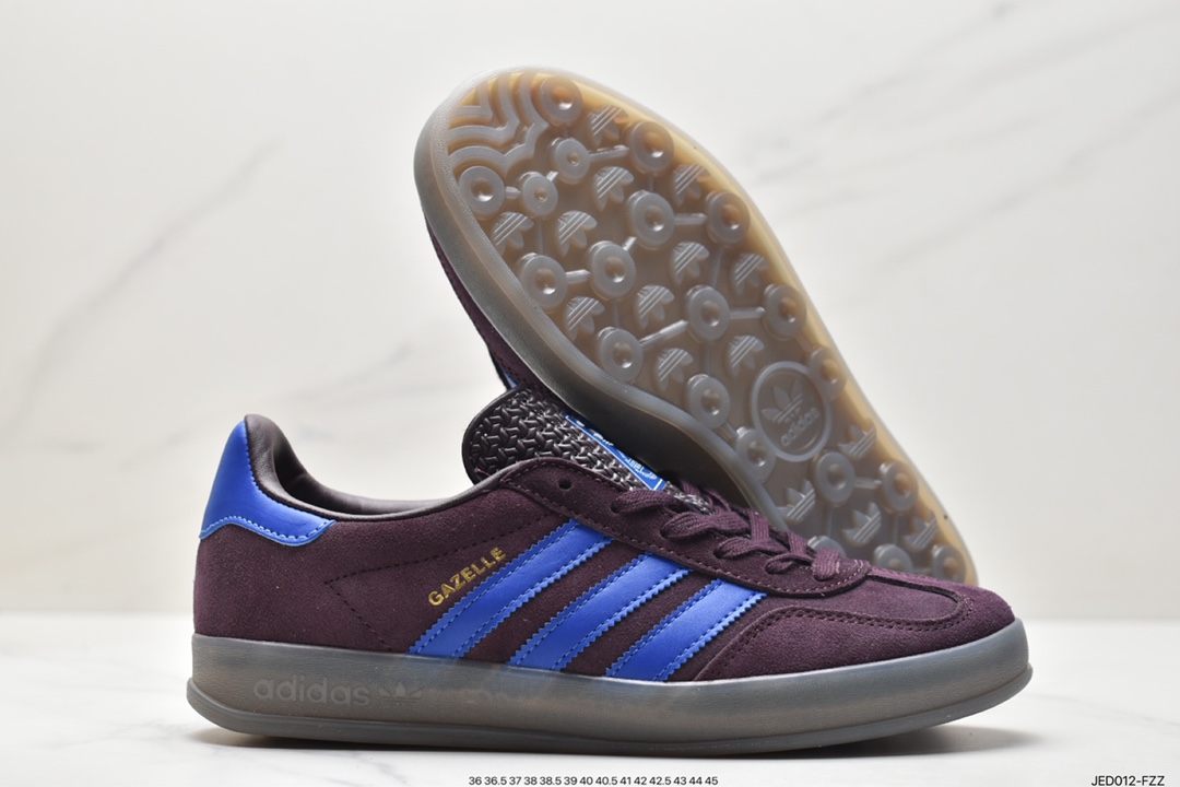 Adidas Originals Gazelle Indoor IG9980 clover retro casual non-slip wear-resistant low-top sneakers