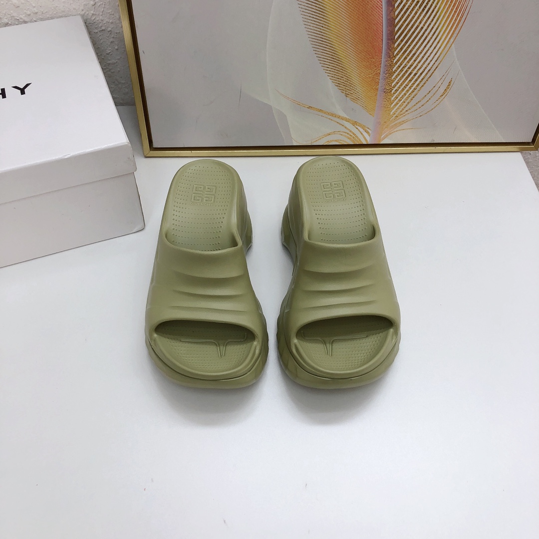Givenchy Chaussures Pantoufles Coton Caoutchouc Le TPU Collection printemps – été