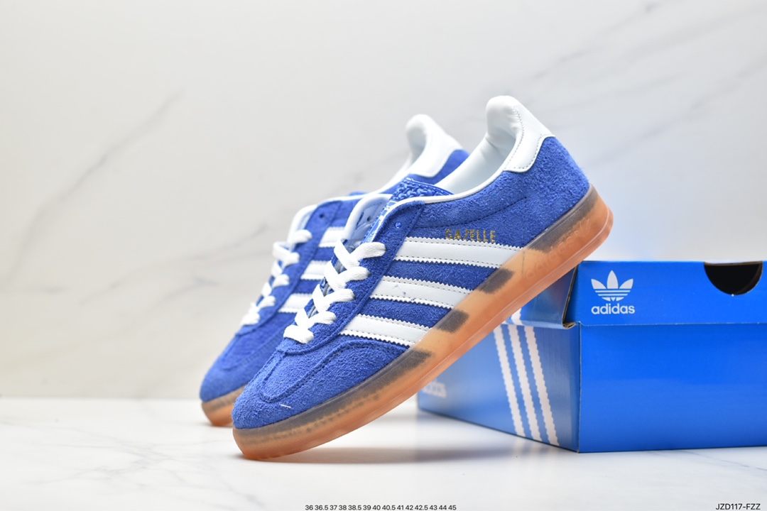 Adidas Originals Gazelle Indoor HO6261 clover retro casual non-slip wear-resistant low-top sneakers