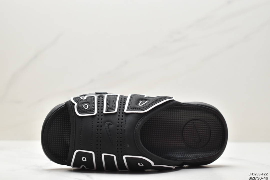 170 NIKE AIR MORE Uptempo Slide皮蓬拖鞋 FB7818-100