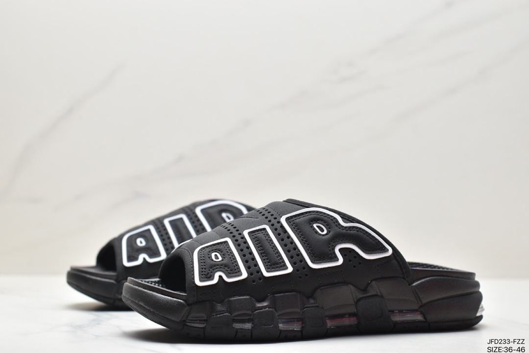 170 NIKE AIR MORE Uptempo Slide皮蓬拖鞋 FB7818-100