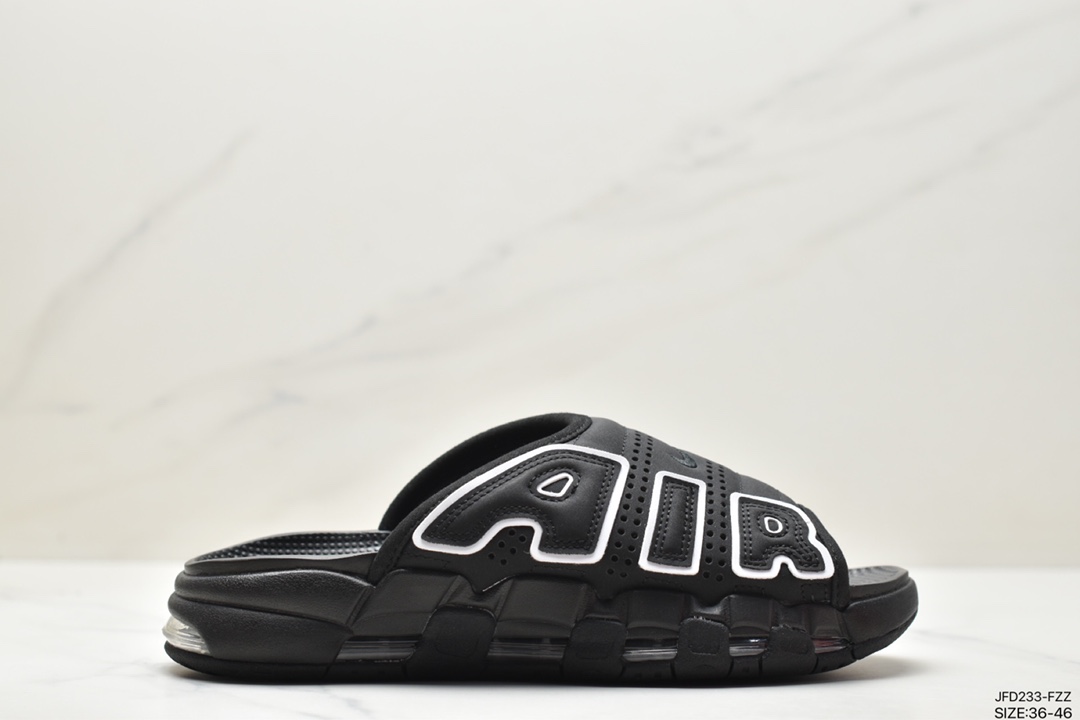 170 NIKE AIR MORE Uptempo Slide皮蓬拖鞋 FB7818-100