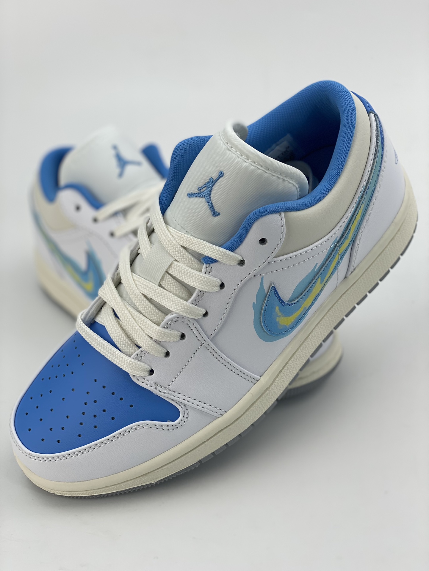 200 Air Jordan 1 Low 白蓝火焰 官方同步新色 FJ7219-441