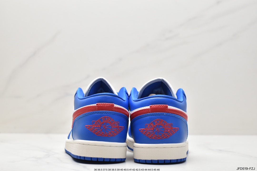 Air Jordan 1 Low white blue red AJ1 Joe 1 low-top casual sneakers DC0774-416