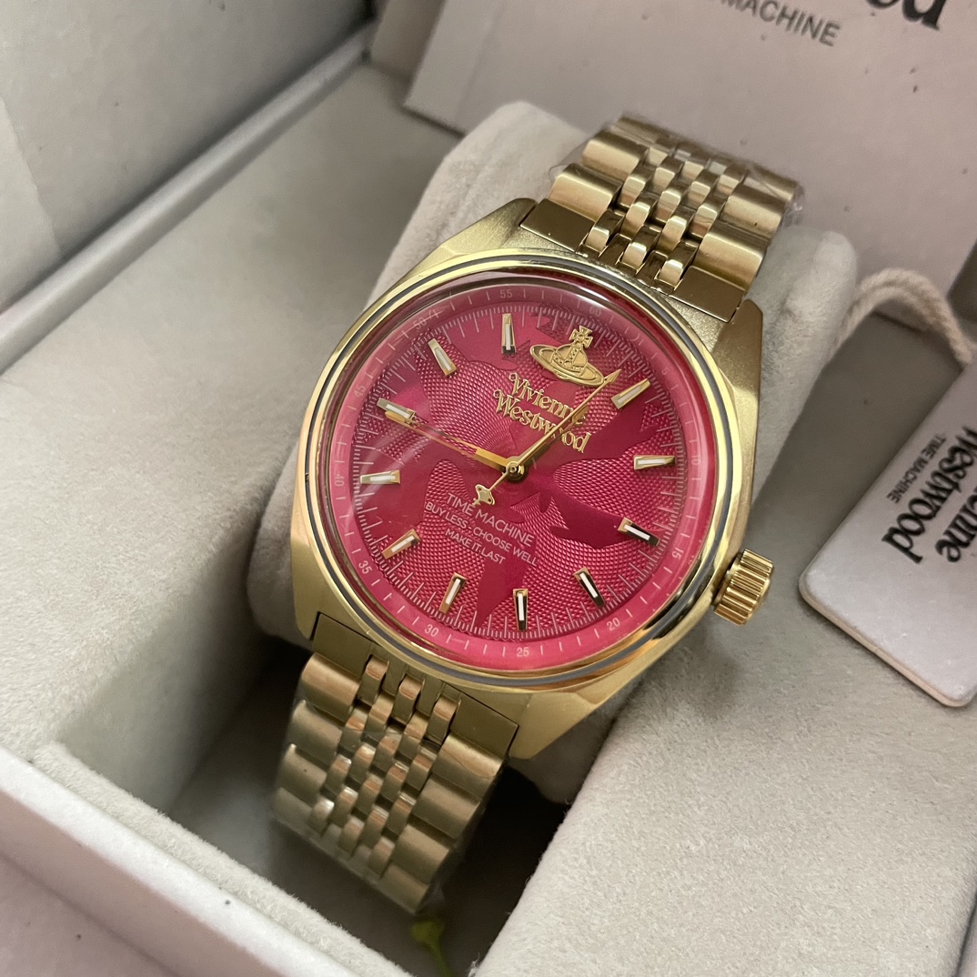 NO:157434,The Queen Mother of the Czech Republic is so good!  This summer, the rose red watch is so popular. The original steel shell and steel belt, with full details in real objects.19860909西太后的调色师也太会了吧！ 这个夏天火到爆的玫红色手表. 原版钢壳钢带,实物细节满分,,Watch