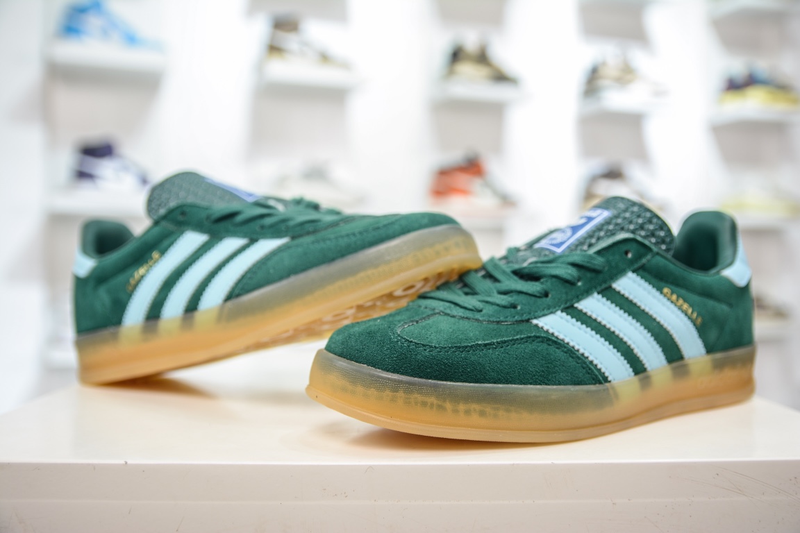 Adidas Originals Gazelle Indoor clover retro casual non-slip wear-resistant low-cut sneakers IG9979