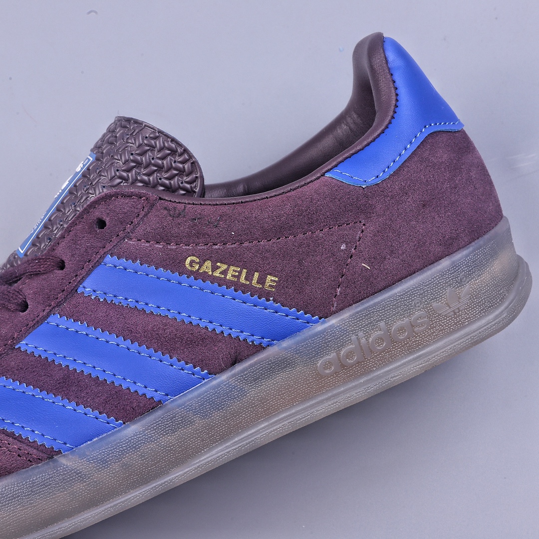 Adidas Originals Gazelle Indoor clover retro casual non-slip wear-resistant low-cut sneakers IG9980